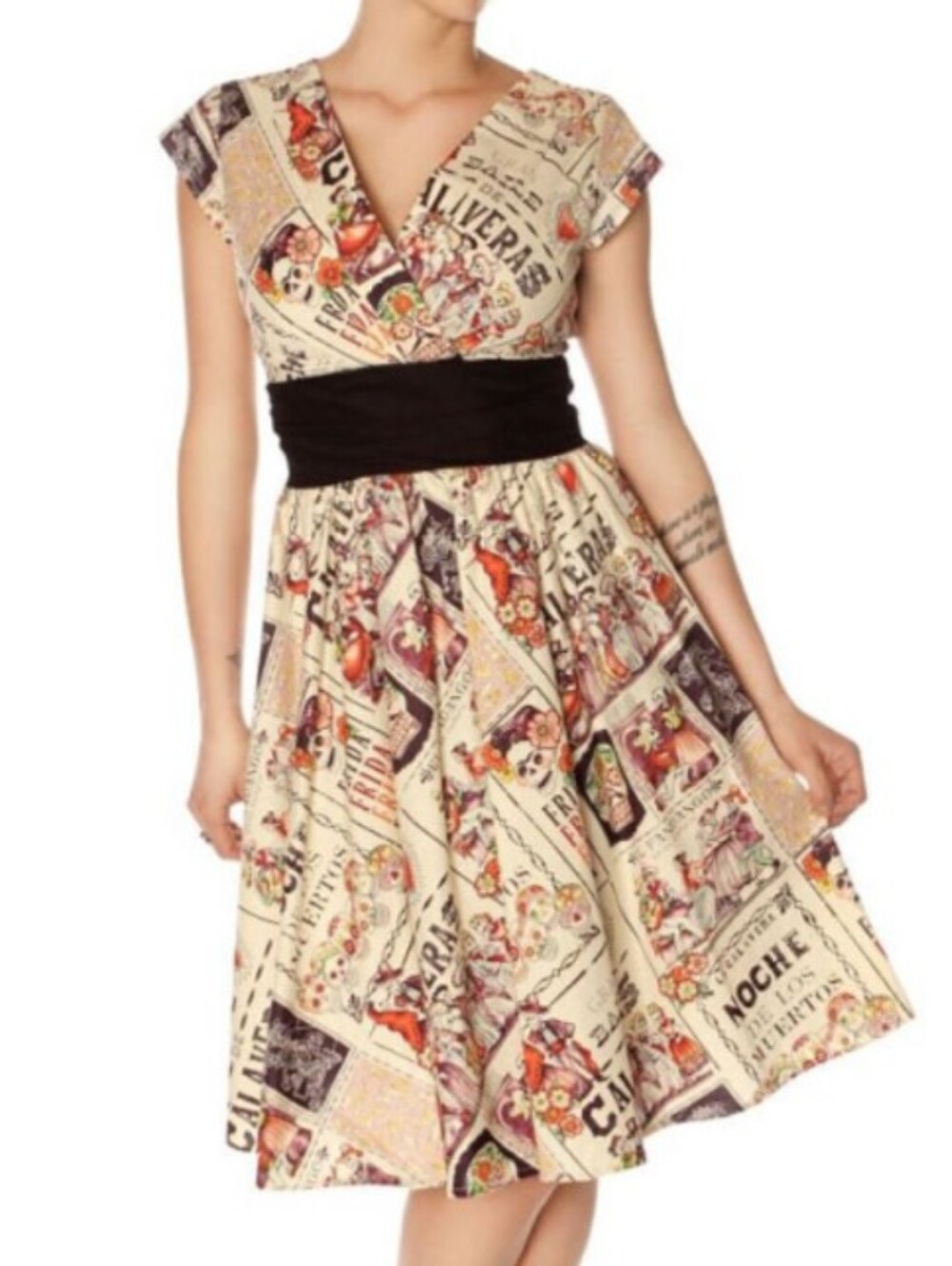 Day of the Dead dress, large